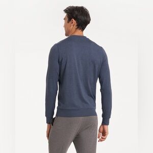 Vuori Men’s Ponto Performance Crew Azure Heather Blue